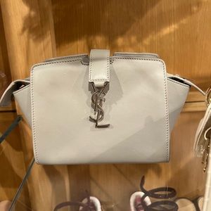 Mini ysl grey leather